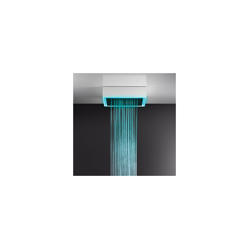 AFILO 500x500 ceiling / false ceiling chromotherapy multifunctional system with rain / waterfall / mist functions GESSI GESSI SP