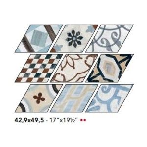 BRIDGE ROMBO CEMENTINA COLORS 49,5X42,9 - FIORANESE CERAMICHE 0INDR20 FIORANESE CERAMICHE - 1