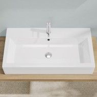 BAHIA 13 Lavabo 80X36,5 Monotrou avec trop-plein Blanc HATRIA HATRIA - 1