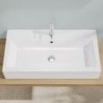 BAHIA 13 Washbasin 50X36,5 Single hole with overflow White HATRIA HATRIA - 1
