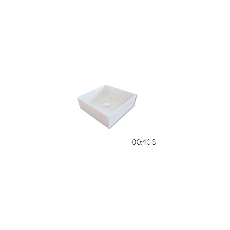 HAPPY HOUR SLIM Countertop washbasin 00:40 S without holes without overflow 40X40 HATRIA HATRIA - 3