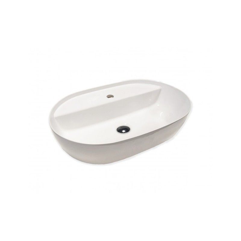 HAPPY HOUR SLIM Lavabo appoggio 12:00 MF S monoforo senza troppopieno 57X38 HATRIA HATRIA - 3