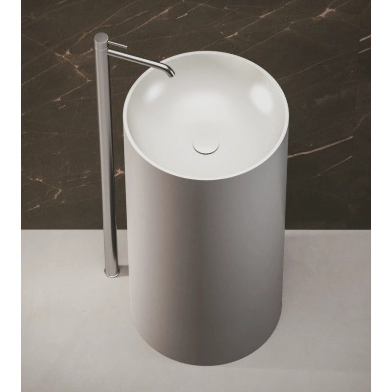 LAVABI FREESTANDING Lavabo in solid surface FW_01 Bianco Matt/Cemento 44x87 HATRIA HATRIA - 2