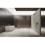 WALL-MOUNTED BATH Bathtub H-Solid 03 160x84x55 MATT WHITE HATRIA HATRIA - 2