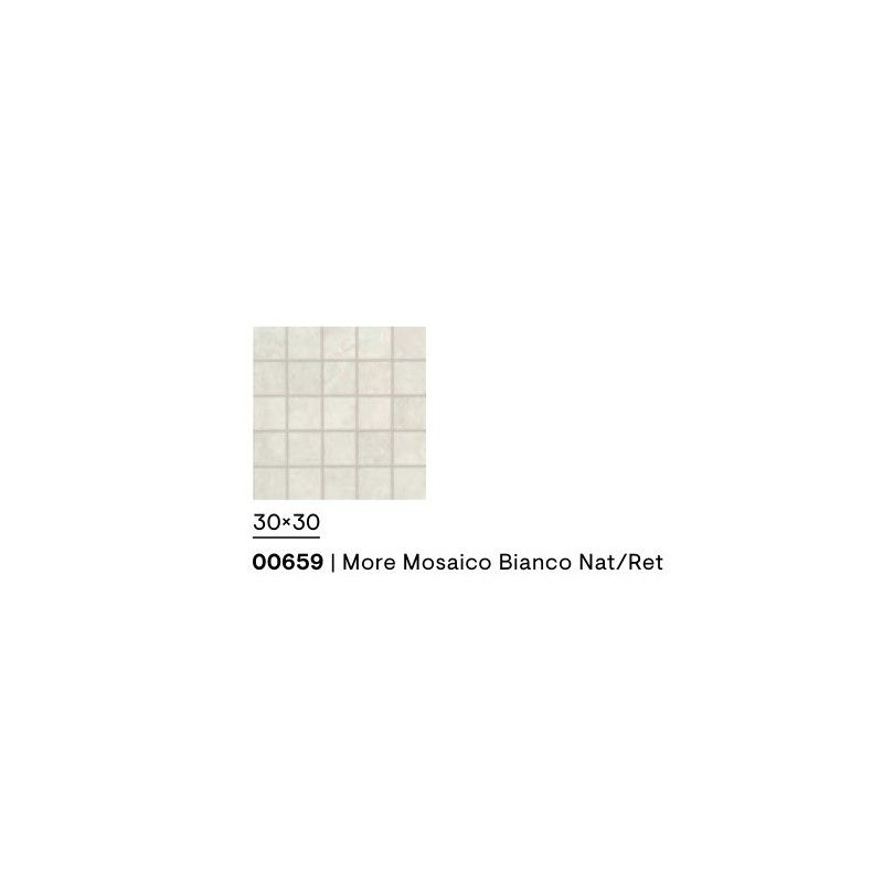 MORE MOSAICO BIANCO NATURALE RETTIFICATO 30X30 - CERAMICHE PIEMME 00659 PIEMME CERAMICHE - 1