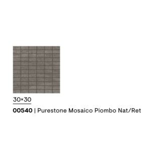 PURESTONE MOSAICO PIOMBO NATURALE RETTIFICATO 30X30 - CERAMICHE PIEMME 00540 PIEMME CERAMICHE - 1