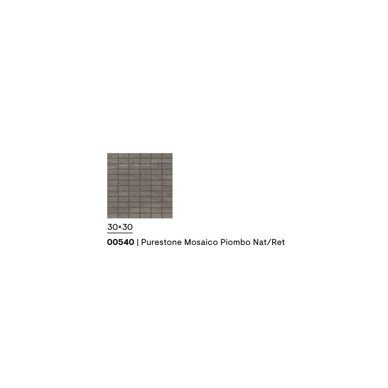 PURESTONE MOSAICO PIOMBO NATURALE RETTIFICATO 30X30 - CERAMICHE PIEMME 00540 PIEMME CERAMICHE - 1