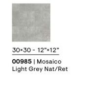 CONCRETE MOSAIC LIGHT GREY NATURAL SQ 30X30 - CERAMICHE PIEMME 00985 PIEMME CERAMICHE - 1