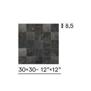 LIMESTONE BELGIUM BLACK MOSAICO MIX LEVIGATO 30X30 NATURALE - CERAMICHE PIEMME 05589 PIEMME CERAMICHE - 1