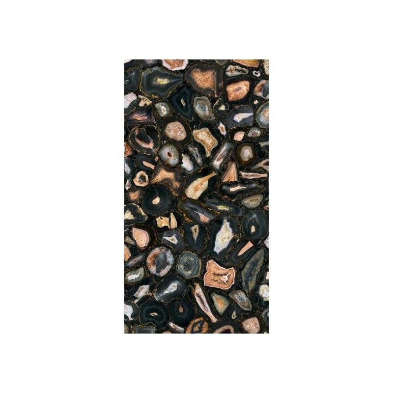 MYSTIC LUXE BLACK  SEA GOLD GLOSSY 6MM 60X120 SQ - LUXURY DESIGN FLORIM CERAMICHE 779896 LUXURY DESIGN FLORIM CERAMICHE - 1