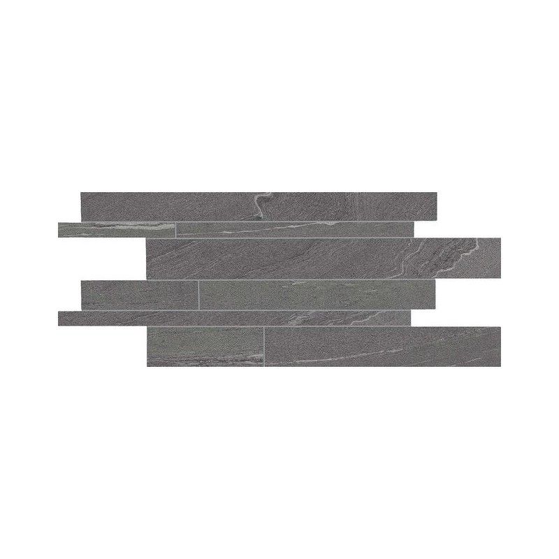 STONE TALK 30X60 MOSAICO LISTELLI M63G99R DARK MARTELLATA RETTIFICATO - ERGON EMILGROUP EDQT ERGON EMILGROUP - 1