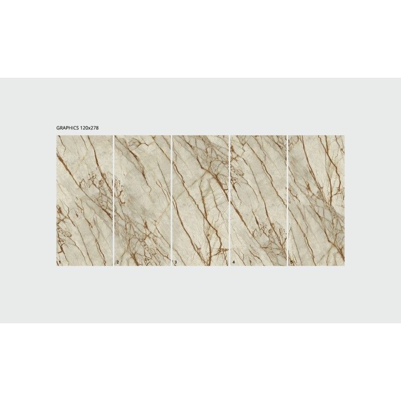 Infinito 2.0 GOLD RIVER GLOSSY 120X278 cm 6,5 mm  - CERAMICA FONDOVALLE INF1882 CERAMICA FONDOVALLE - 1