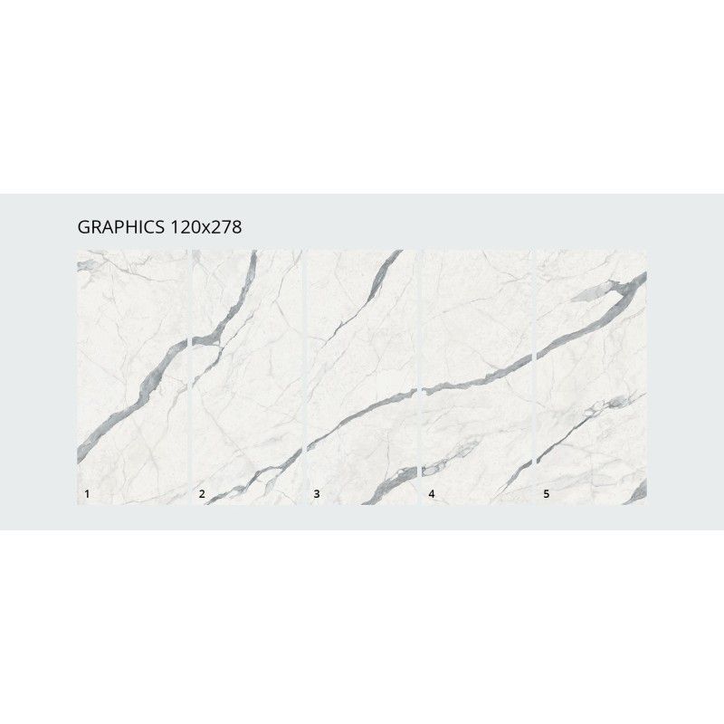 Infinito 2.0 STATUARIO HONED  120X278 cm 6,5 mm  - CERAMICA FONDOVALLE INF1155 CERAMICA FONDOVALLE - 1