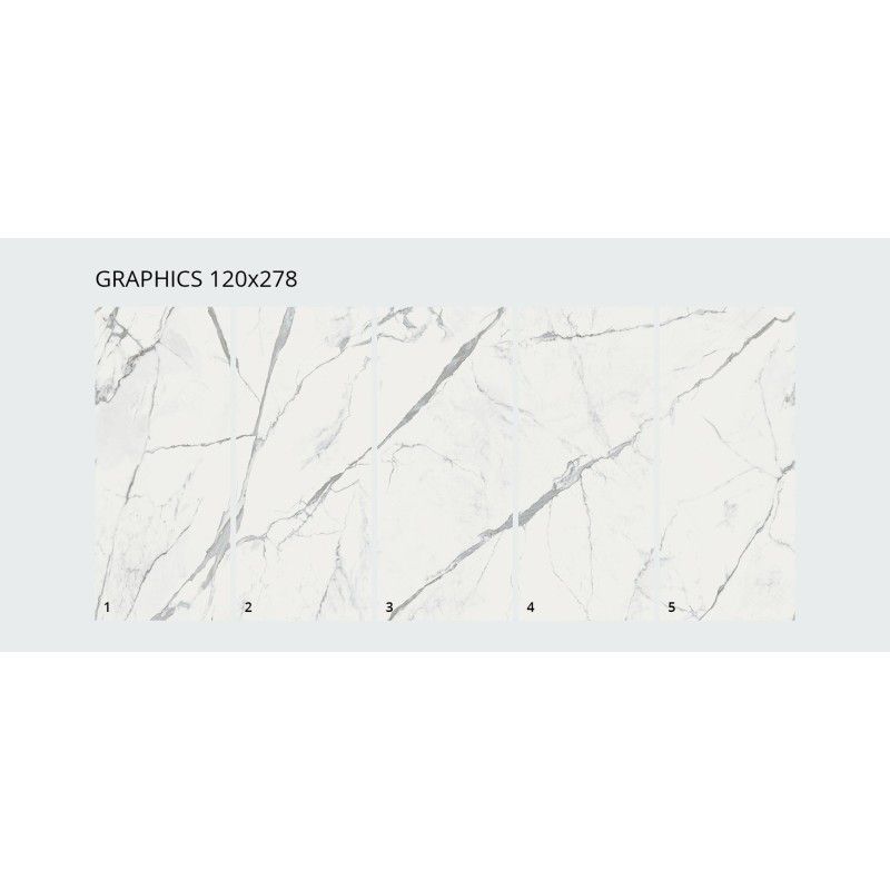 Infinito 2.0 CALACATTA WHITE HONED 120X278 cm 6,5 mm  - CERAMICA FONDOVALLE INF1182 CERAMICA FONDOVALLE - 1