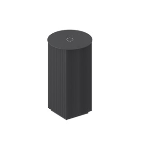 MONO OVERVIEW Square cabinet Ø39 h 72 for countertop washbasins with Artceram chrome waste ARTCERAM - 2