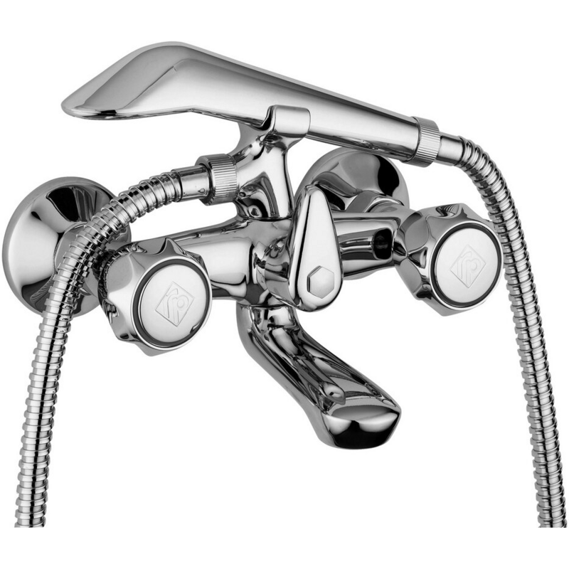 DANUBIO Bath/Shower mixer with diverter Chrome - Paffoni DA 025 CR RUBINETTERIA PAFFONI - 1