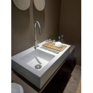 ACQUAGRANDE Doppelbecken-Aufsatzspüle WEISS - Ceramica Flaminia 5051AF CERAMICA FLAMINIA - 1