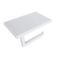 GRELA PAINTED WHITE ROLL HOLDER WITH LID LINEABETA 51721 LINEABETA - 1