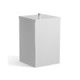 CUBE Korb mit Deckel L20xH33,7xT20 mit Chromoberfläche DEVON & DEVON DEVON&DEVON - 1