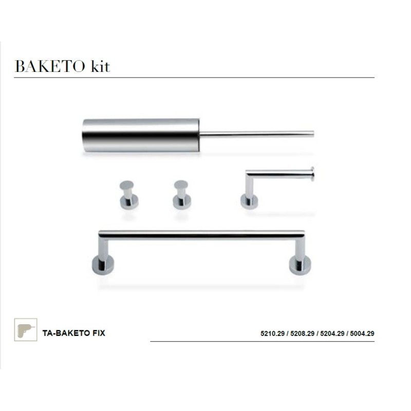 copy of BAKETO STAND TOILET ROLL HOLDER AND BRUSH HOLDER LINEABETA 5121 LINEABETA - 1