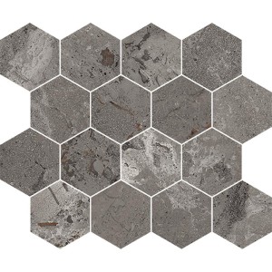 Karnis Mosaico Esagona Charcoal Levigato 33x27,5 - CERDOMUS 97431 CERDOMUS - 1