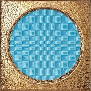 CITTA' DI FAENZA GEO AZZURRO DECORATION ORO GLOSSY 6X6 - IRIS 511062 IRIS CERAMICA - 1