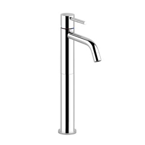 VIA TORTONA High Sink Mixer without waste with GESSI connection hoses