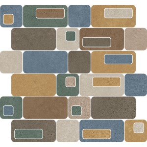 Concrete Art MOSAIK Pattern Warm Matt 39,5x42 - CERDOMUS 97860 CERDOMUS - 1