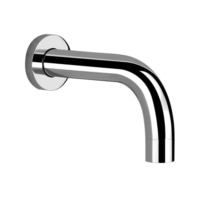 VIA TORTONA Wall mounted bath spout short spout. To be completed with GESSI remote control