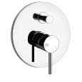 VIA TORTONA External part 2-way wall mounted mixer with GESSI bathroom / shower automatic diverter