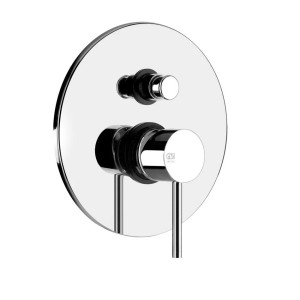 VIA TORTONA Parte esterna Miscelatore Doccia a parete 2 vie con deviatore automatico bagno/doccia GESSI