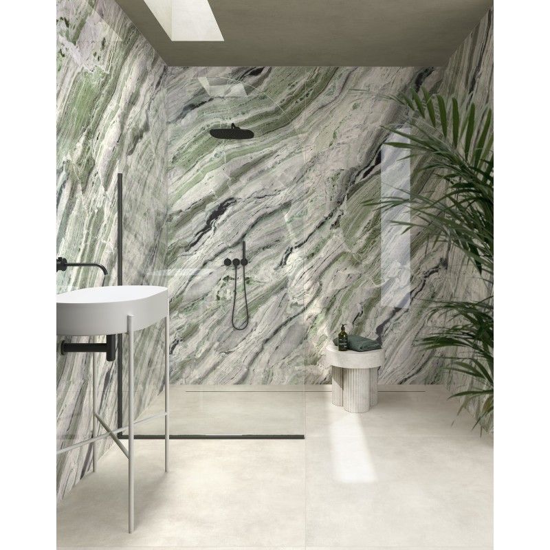INFINITO 2.0 RIVER JADE POLISHED BOOKMATCH A 163X324 - FONDOVALLE INF2519 CERAMICA FONDOVALLE - 1