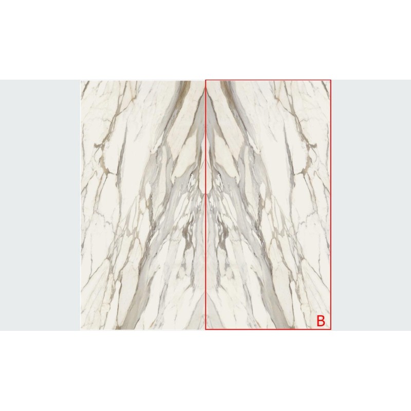 INFINITO 2.0 CALACATTA GOLD NATURAL BOOKMATCH A 163X324 - FONDOVALLE INF1370 CERAMICA FONDOVALLE - 1