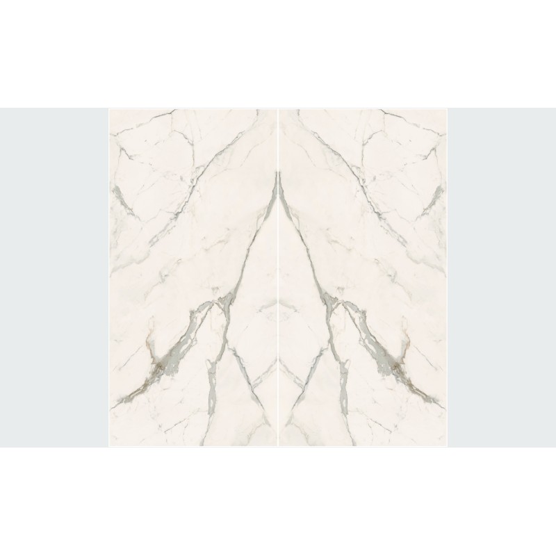 INFINITO 2.0 CALACATTA LIGHT POLISHED BOOKMATCH B 163X324 - FONDOVALLE INF1361 CERAMICA FONDOVALLE - 1