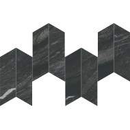 Marvel Diva Black Tempest Mosaico Chevron 17,5x46,3  Velvet  - CERAMICHE ATLAS CONCORDE AYD5 CERAMICHE ATLAS CONCORDE - 1