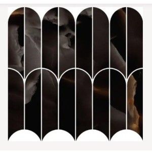 ALLMARBLE 29,8X29,8  ONICE NERO  MOSAICO  VENTAGLIO  - MARAZZI MPAX MARAZZI  - 1
