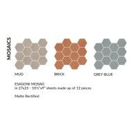 ALCHIMIA GRE-BLU MOSAICO ESAGONI MOSAICO RETTIFICATO - FIORANESE CERAMICHE 0THC6M1 FIORANESE CERAMICHE - 1