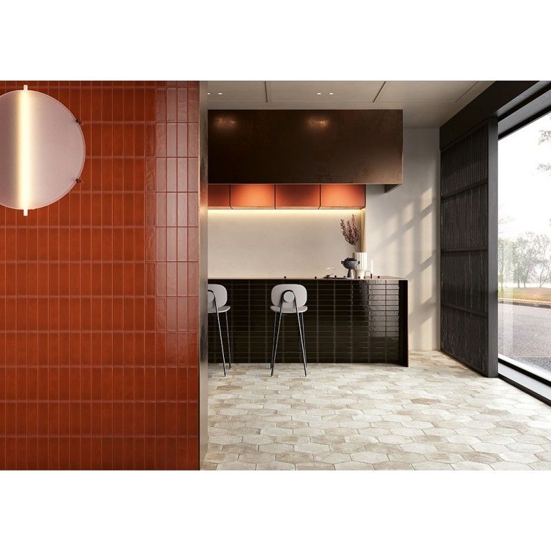 PETITE BRICK NERO 6,4X20 POLIERT - FIORANESE CERAMICHE 0CF267L FIORANESE CERAMICHE - 1