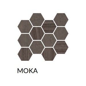 REMIXED MOKA MOSAICO EXAGONAL MIX RETTIFICATO - COEM BT0MS1R COEM CERAMICHE - 1