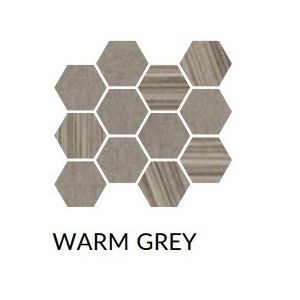 REMIXED WARM GREY MOSAICO EXAGONAL MIX RETTIFICATO - COEM BT3MS1R COEM CERAMICHE - 1