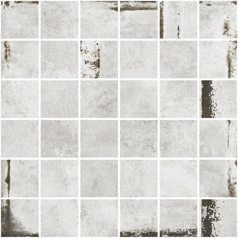 STEEL WHITE NATURAL MOSAIQUE 5X5 29,75X29,75/ - APARICI APARICI CERAMICA - 1