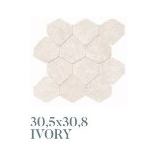 KALKAREA 30,5X30,8 IVORY MOSAICO SHAPE - SUPERGRES KIMS CERAMICHE SUPERGRES - 1