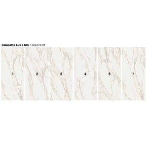 PURITY MARBLE 120X278 VEIN MATCHING CALACATTA LUX C5 DECORO - SUPERGRES VCXV CERAMICHE SUPERGRES - 1