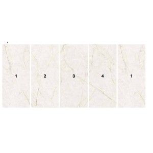 PURITY STYLE 120X278 VEIN MATCHING CRYSTAL LUX DECORO - SUPERGRES PCVM CERAMICHE SUPERGRES - 1