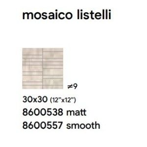 ROYAL 30X30 BEIGE SMOOTH MOSAIQUE LISTELLI - SAIME CERAMICHE 8600557 SAIME CERAMICHE - 1