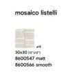 ROYAL 30X30 IVORY MAT MOSAIC LISTELLI - SAIME CERAMICHE 8600547 SAIME CERAMICHE - 1