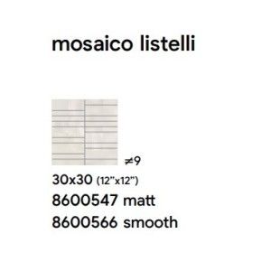 ROYAL 30X30 IVORY SMOOTH MOSAIQUE LISTELLI - SAIME CERAMICHE 8600566 SAIME CERAMICHE - 1