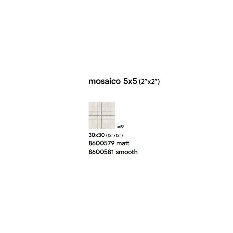 ROYAL 30X30 IVORY SMOOTH MOSAICO 3 - SAIME CERAMICHE 8600581 SAIME CERAMICHE - 1