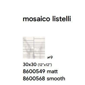 ROYAL 30X30 WHITE SMOOTH MOSAIQUE LISTELLI - SAIME CERAMICHE 8600568 SAIME CERAMICHE - 1