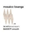 ROYAL 36,1X57,6 BEIGE SMOOTH MOSAICO LOSANGA - SAIME CERAMICHE 8600479 SAIME CERAMICHE - 1
